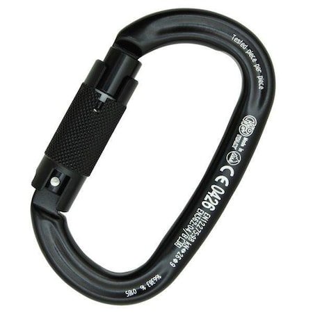 Kong Usa Oval, 110 mm Length, 21 mm Gate Opening, Aluminum Alloy, Black 712LA0NNNKK